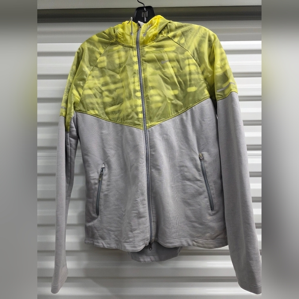 Nike Yellow and Gray Raincoat Size L